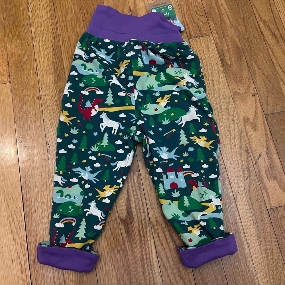 NWT Frugi Reversible Pants 2-3y